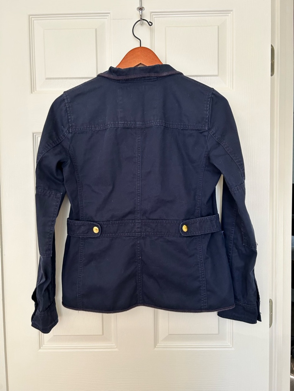 J. Crew Relaxed Boyfriend Field Jacket Navy Blue XS - Picture 2 of 6